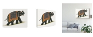 Trademark Global Wild Apple Portfolio India Elephant I Light Crop Canvas Art - 37" x 49"